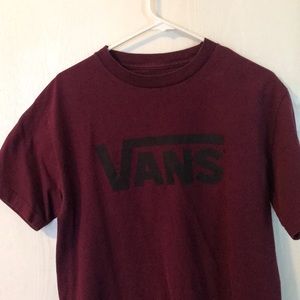 Maroon vans t-shirt